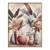 Tableau Pot de Fleurs Cadre Bois 62.5x82.5cm