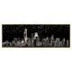 Toile Panoramique New York Noir Doré 52.5x152.5cm