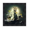 cadre leopard fauteuil papillons jaune