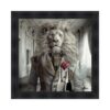 Cadre Lion Champagne Rose Château