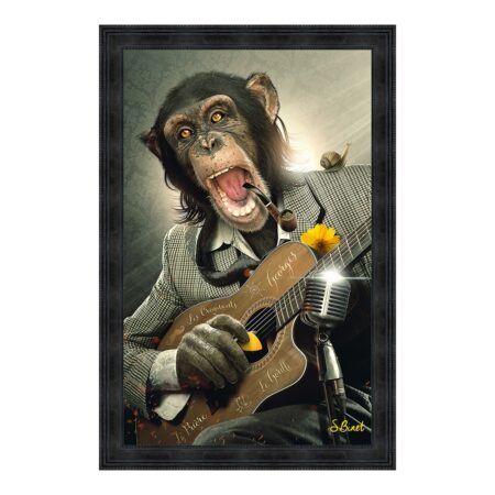 cadre singe pipe guitare escargot