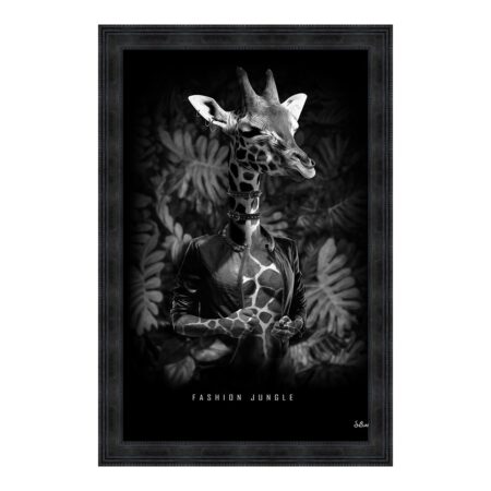 cadre girafe fashion noir blanc sylvain binet
