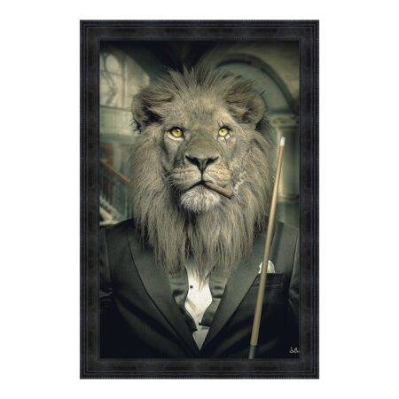 cadre lion billard cigare mafia sylvain binet
