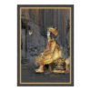 cadre la petite fille sur la valise papillon romaric