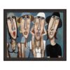Cadre Martine Gonnin les Filles aux Chapeaux Bleus