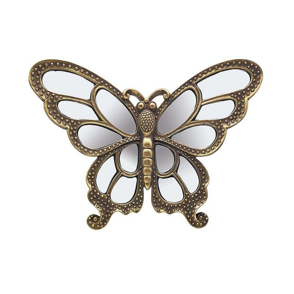 Deux papillons décoratifs avec Clip, jaunes, Ø 11-14 cm | DecoWoerner