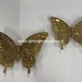 décoration chambre papillons doré muraux