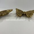 décoration dorée pour chambre charme papillons