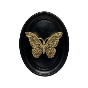 Décoration Murale Papillon Doré 20.5x26.5cm
