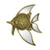 Décoration Murale Poisson Doré Miroir