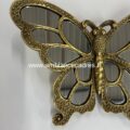 détails déco murale papillon doré miroir