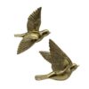 Lot de 2 Oiseaux Doré
