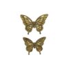 Lot de 2 Papillons Doré