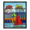 Tableau Cabanes Tchanquées Colorées Martine Gonnin