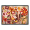 Tableau Champ Multicolore Fleurs Rouge Martine Gonnin
