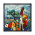 tableau phare maisons bateaux cabanes tchanquee martine gonnin
