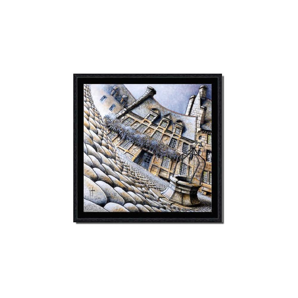 cadre_coadou_puit_et_boutique_locronan_29193-AC-20x20cm cadre coadou puit et boutique locronan