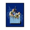 peinture alain coadou cornemuse bleu