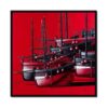 Tableau Coadou Bateaux Bois Rouges Noirs