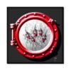 Tableau Coadou Poissons Hublot Rouge