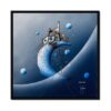 Tableau Maison sur la Lune Bleue Coadou