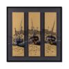 Tableau Triptyque Bateaux Alain Coadou