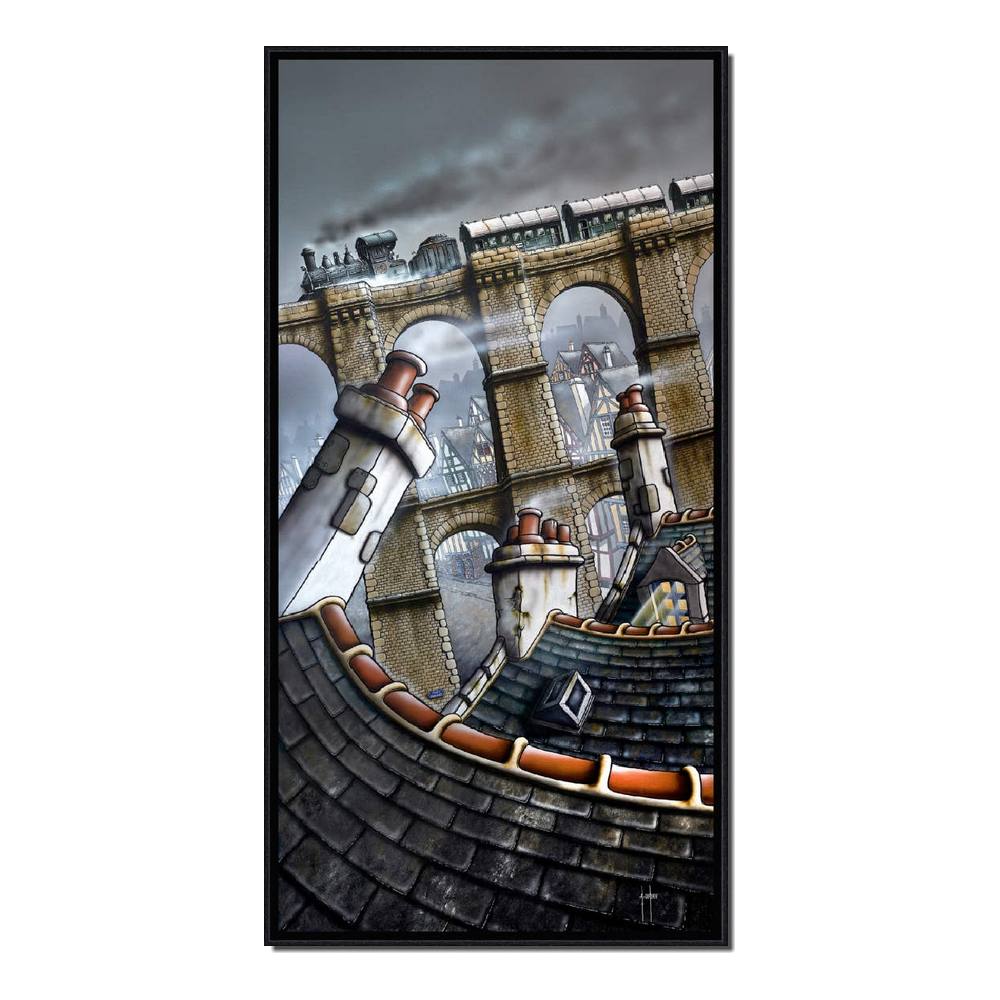 Tableau Alain Coadou Train de Morlaix