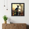 cadre sylvain binet pompier Dobermann chien feu