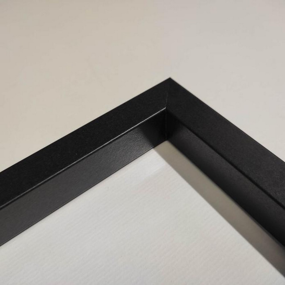 skyline_encadree_noir_profondeur_baguette skyline encadrée noir