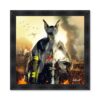 Tableau Pompier Dobermann S.Binet