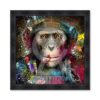 Tableau Singe Peintre S.Binet