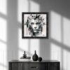 cadre Femme Panther NB sylvain binet