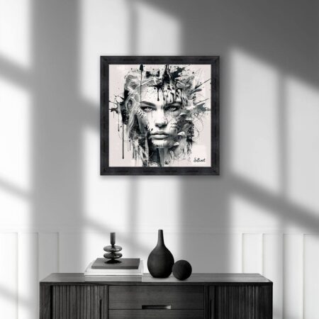 cadre Femme Panther NB sylvain binet