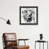 cadre Lion NB sylvain binet