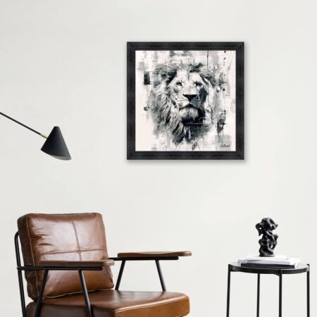 cadre Lion NB sylvain binet