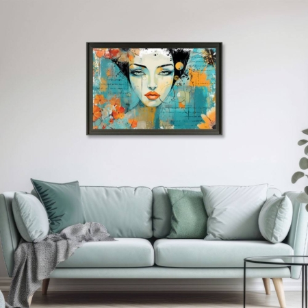 cadre romaric la Fille Turquoise