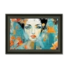 Tableau la Fille Turquoise Romaric