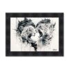 Tableau Sylvain Binet 2 Léopards NB