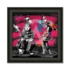 Cadre Charlie Chaplin et les Pigeons Romaric
