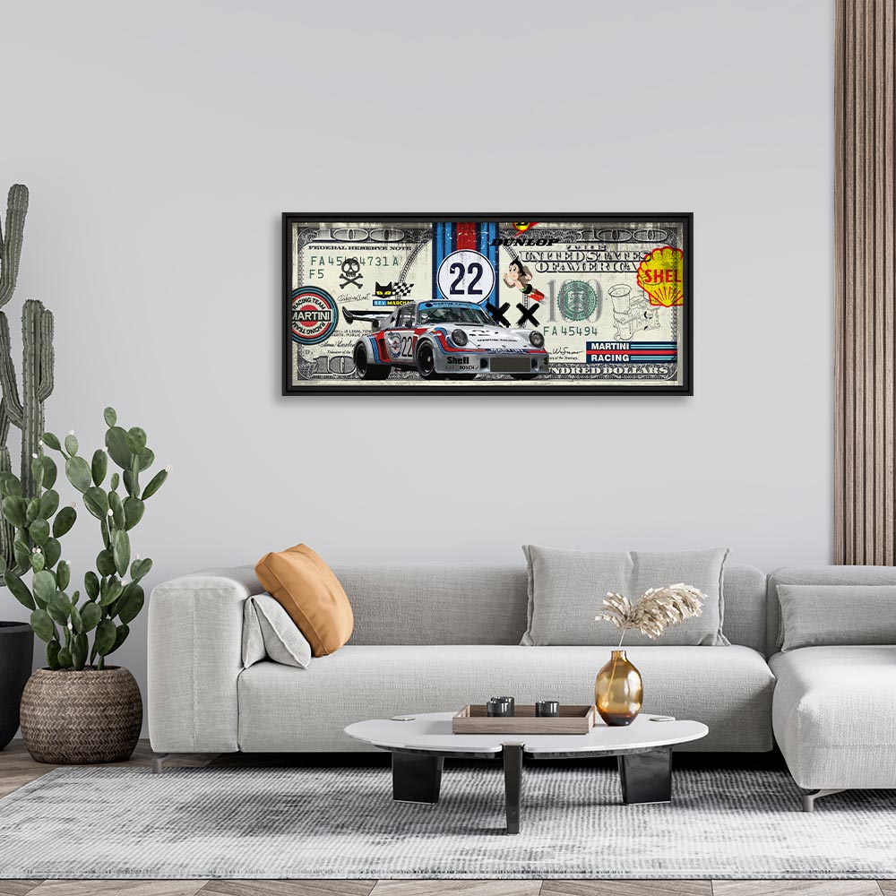 cadre_rubix_dollar_rsr_martini_objet_decoratif_garage_lyon cadre rubix dollar rsr martini