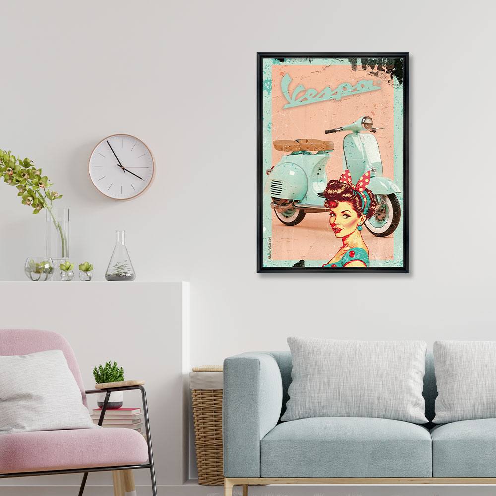 cadre rubix retro vespa