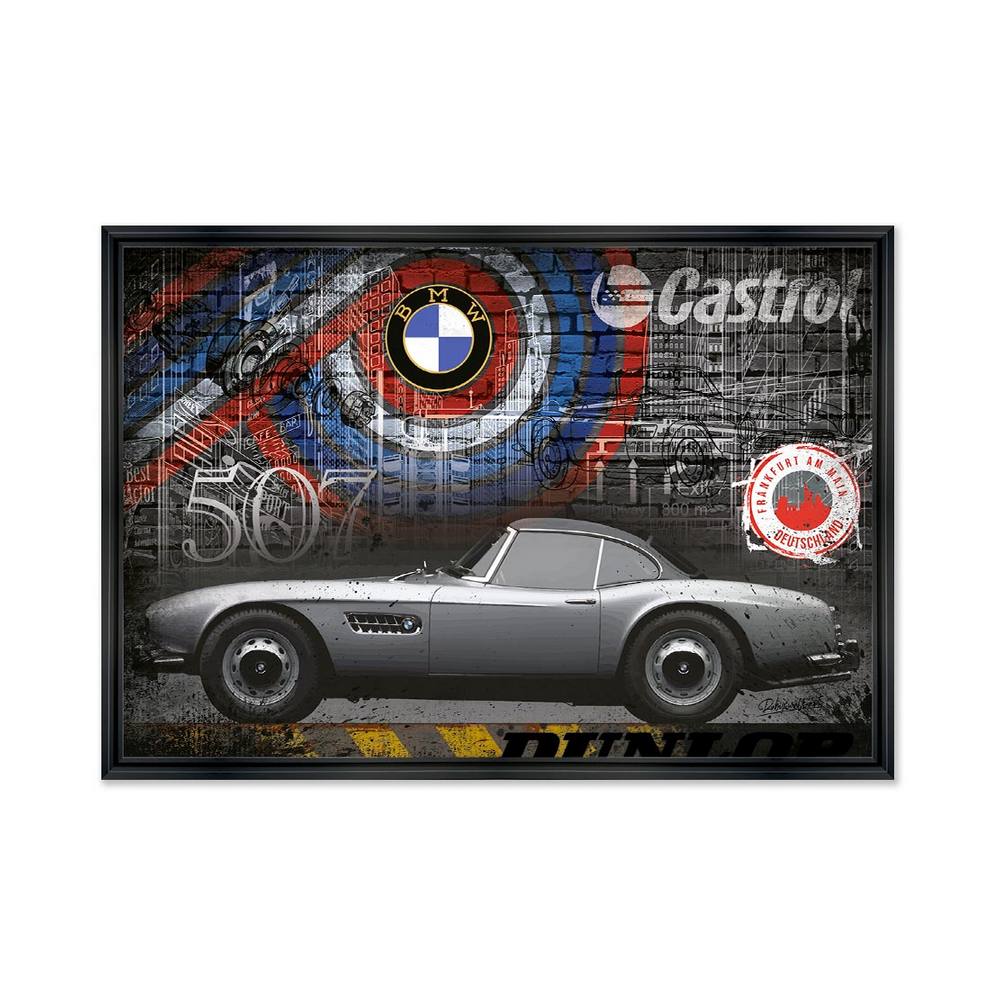 tableau_bmw_507_black_rubix_deco_voiture_garage_encadreur_distributeur_caen Tableau BMW 507 Black Rubix