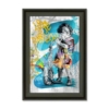 Tableau Romaric la Fille au Saxophone