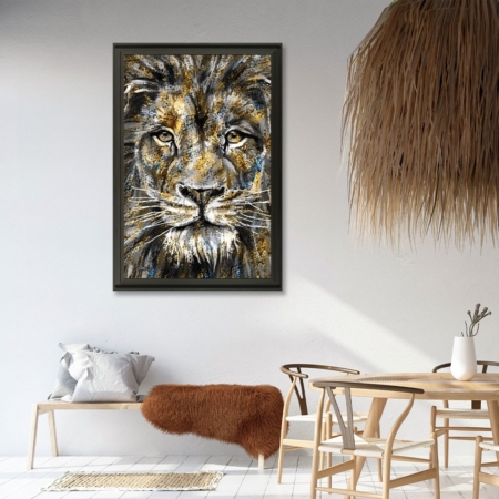 tableau romaric lion flower