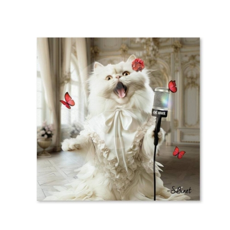 Cadre Dibond Sylvain Binet Cat Lover