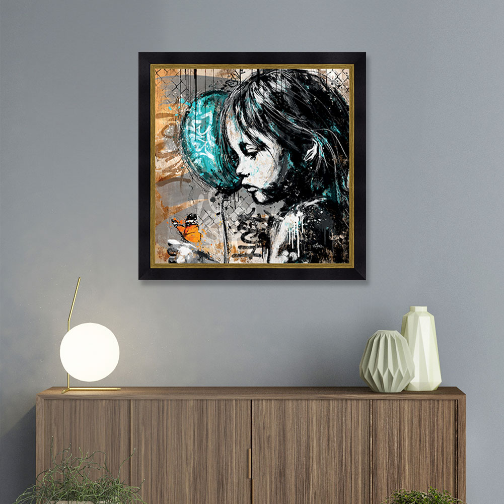 cadre romaric la Petite Fille et le Papillon