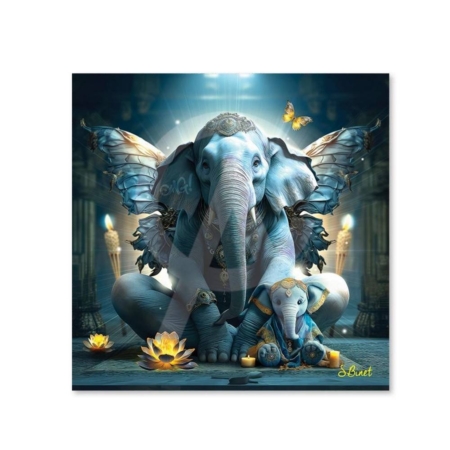 Tableau Dibond Binet Éléphant la Sagesse