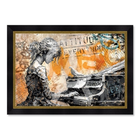 Tableau la Fille au Piano Romaric