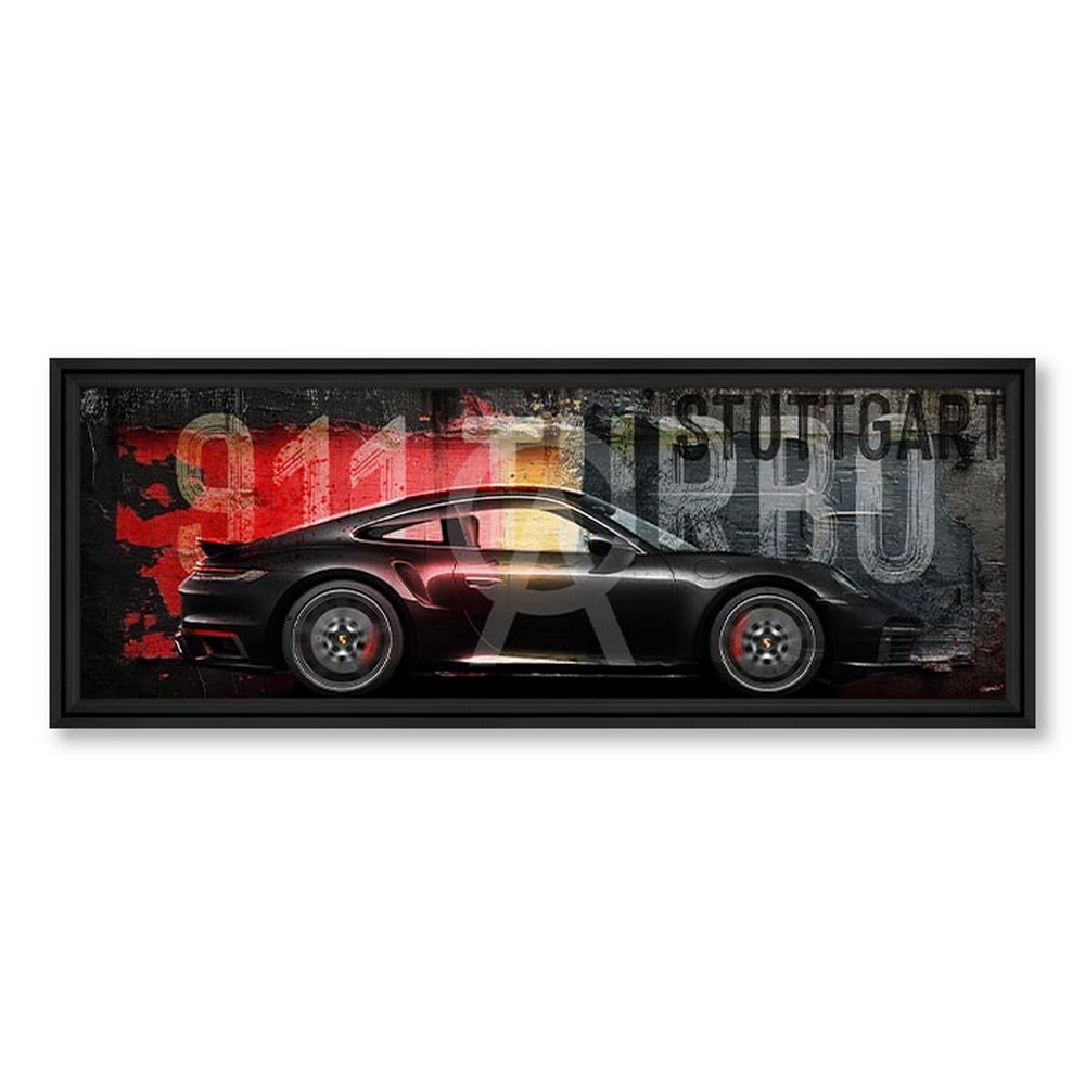 tableau_rubix_911_stuttgart_voiture_concession_automobile_le_mans Tableau 911 Stuttgart Rubix