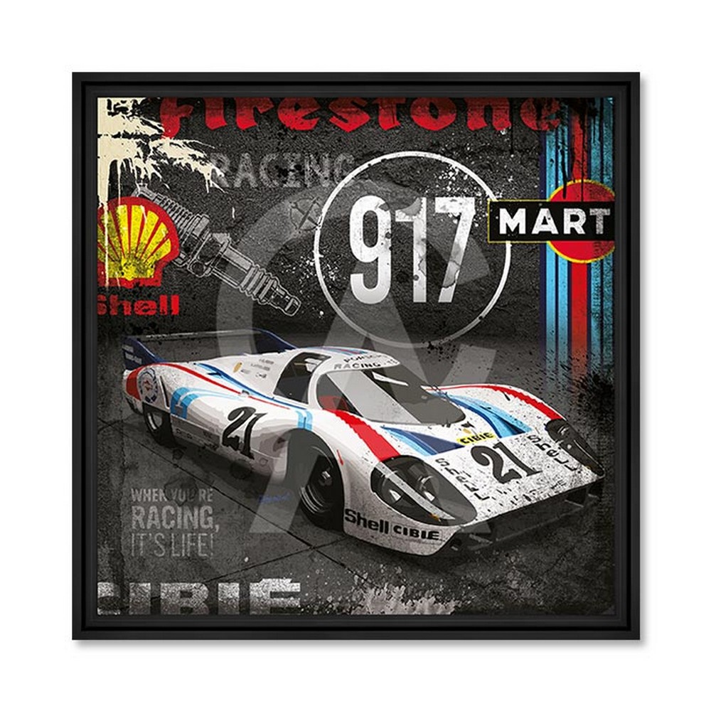 tableau_rubix_917_martini_asphalt_racing_sport_automobile_lyon Tableau 917 Martini Asphalt Rubix